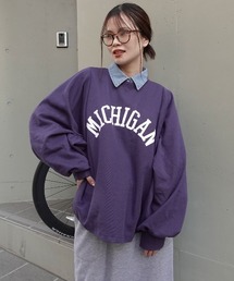 CORNERS | MICHIGAN袖ボリュームドルマンTシャツ(スウェット)