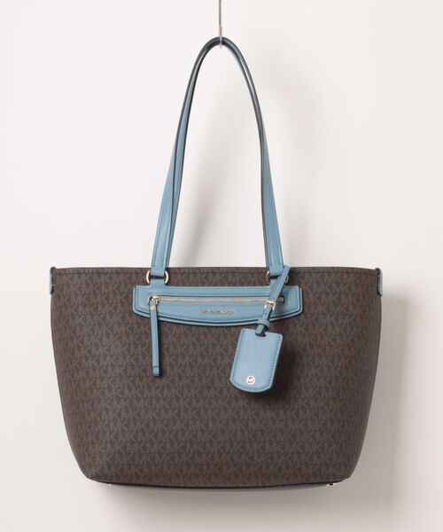 MICHAEL KORS(マイケルコース)の「JET SET TRAVEL トートバッグ ミディアム - MKシグネチャー(トートバッグ・レディース・ブルー系・FREE)」の4枚目の写真