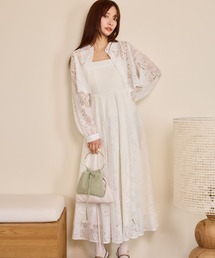 mysty woman（ミスティウーマン）の「レースキャミワンピシャツSET 659251（ワンピース）」