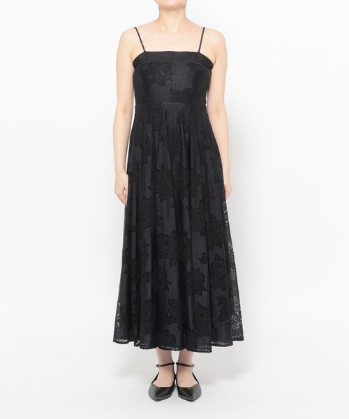 mysty woman(ミスティウーマン)の「レースキャミワンピシャツSET 659251(ワンピース・レディース・ブラック/オフホワイト・FREE)」の15枚目の写真