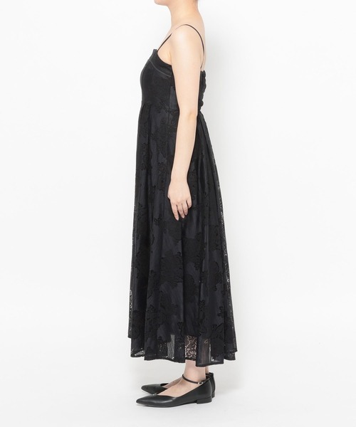 mysty woman(ミスティウーマン)の「レースキャミワンピシャツSET 659251(ワンピース・レディース・ブラック/オフホワイト・FREE)」の16枚目の写真