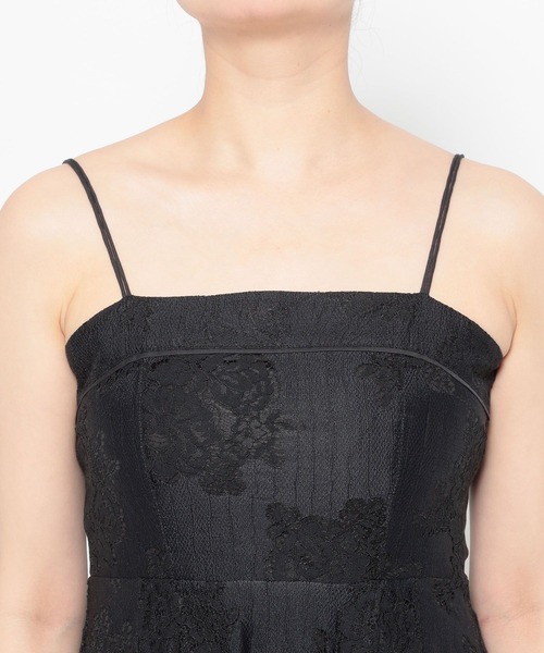 mysty woman(ミスティウーマン)の「レースキャミワンピシャツSET 659251(ワンピース・レディース・ブラック/オフホワイト・FREE)」の18枚目の写真