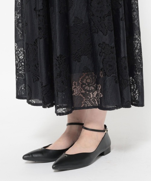 mysty woman(ミスティウーマン)の「レースキャミワンピシャツSET 659251(ワンピース・レディース・ブラック/オフホワイト・FREE)」の21枚目の写真