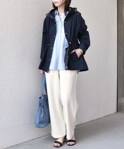 SHIPS Colors(シップス カラーズ)の「SHIPS Colors:〈手洗い可能〉カット ジョーゼット イージーパンツ(セットアップ対応可能)(その他パンツ・レディース・ブラック/ネイビー/オフホワイト・SMALL/MEDIUM)」の17枚目の写真
