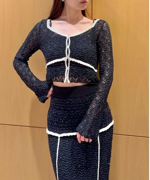 スナイデル★今期クロシェニットトップス新品 クロシェニットトップス（ニット/セーター）｜SNIDEL（スナイデル）の