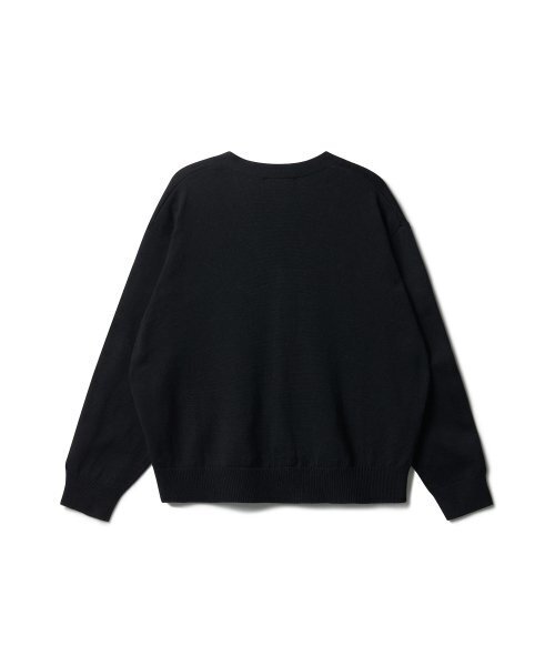 MUSINSA STANDARD KIDS（ムシンサスタンダードキッズ）の「オーバーサイズカーディガン[ブラック]（カーディガン/ボレロ・レディース・その他・110/120/130/140/150/160）」の3枚目の写真