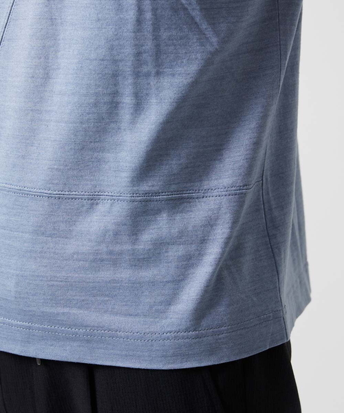 MICHEL KLEIN HOMME   （ミッシェルクランオム）の「切り替えクルーネック半袖カットソー（Tシャツ/カットソー・メンズ・ライトブルー/ネイビー・MEDIUM/LARGE/X-LARGE）」の9枚目の写真