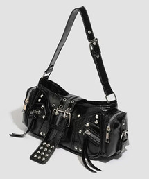 NOVESSEL（ノベセル）の「『NOVESSEL/ノベセル』ベルトスタッズデザインショルダー【Y】【CN】（ショルダーバッグ）」