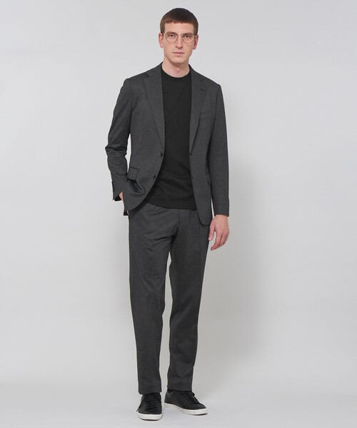 MACKINTOSH LONDON（マッキントッシュ ロンドン）の「【WEB・一部店舗限定】スーピマシルケットスムースロングスリーブTシャツ（Tシャツ/カットソー・メンズ・チャコールグレー/ホワイト/ブルー系その他2/ブラック・L/XL/M）」の8枚目の写真