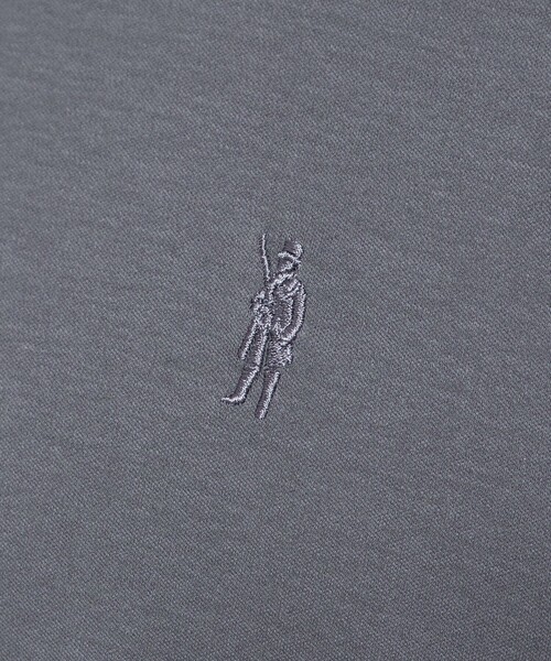 MACKINTOSH LONDON（マッキントッシュ ロンドン）の「【WEB・一部店舗限定】スーピマシルケットスムースロングスリーブTシャツ（Tシャツ/カットソー・メンズ・チャコールグレー/ホワイト/ブルー系その他2/ブラック・L/XL/M）」の15枚目の写真