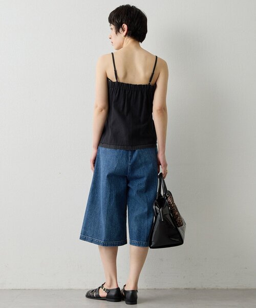 THE PAUSE（ザ ポーズ）の「【THE PAUSE】タックハーフパンツ（その他パンツ・レディース・ベージュ/ブルー・FREE）」の6枚目の写真