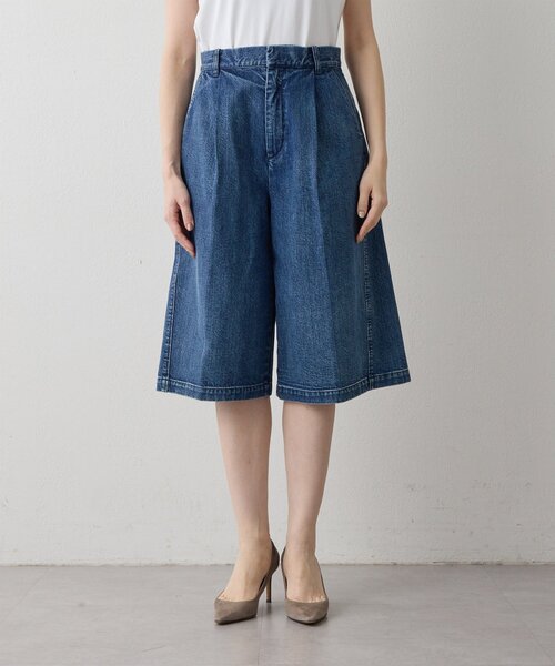 THE PAUSE（ザ ポーズ）の「【THE PAUSE】タックハーフパンツ（その他パンツ・レディース・ベージュ/ブルー・FREE）」の10枚目の写真