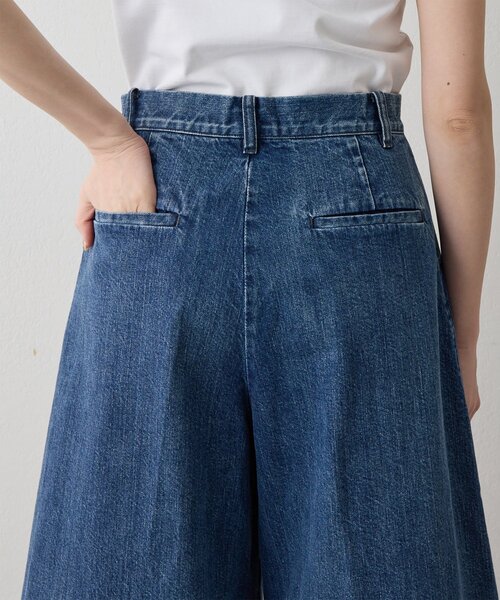 THE PAUSE（ザ ポーズ）の「【THE PAUSE】タックハーフパンツ（その他パンツ・レディース・ベージュ/ブルー・FREE）」の13枚目の写真