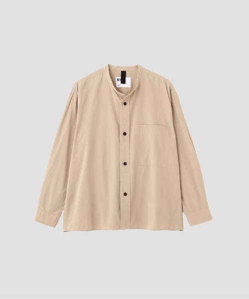 MHL.（エムエイチエル）の「WASHED DRY COTTON LINEN（シャツ/ブラウス・メンズ・チャコール/ベージュ・LARGE/MEDIUM/SMALL）」の8枚目の写真