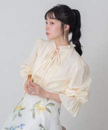 MISCH MASCH | 2026春夏新作 WEB限定 フリルカラー前リボンブラウス(シャツ/ブラウス)