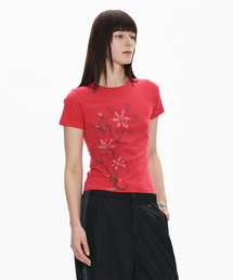 WELLBEING EXPRESS（ウェルビーイングエクスプレス）の「Minesweeper Tee Magenta（Tシャツ/カットソー）」