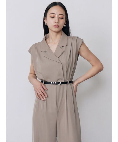 MURUA(ムルーア)の「デザインベルトワイドロンパース 夏服(つなぎ/オールインワン・レディース・ベージュ/グレー/ブルー・FREE)」の17枚目の写真