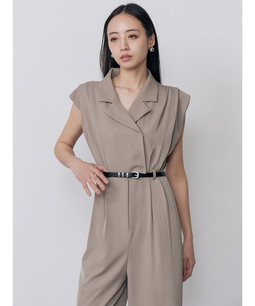 MURUA(ムルーア)の「デザインベルトワイドロンパース 夏服(つなぎ/オールインワン・レディース・ベージュ/グレー/ブルー・FREE)」の19枚目の写真