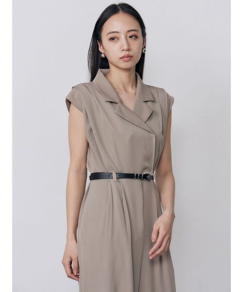 MURUA(ムルーア)の「デザインベルトワイドロンパース 夏服(つなぎ/オールインワン・レディース・ベージュ/グレー/ブルー・FREE)」の20枚目の写真