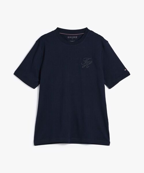 TOMMY HILFIGER（トミーヒルフィガー）の「インターロッククルーネックTシャツ（Tシャツ/カットソー・メンズ・グリーン/ホワイト/マルチ・SMALL/MEDIUM/LARGE/X-LARGE）」の8枚目の写真