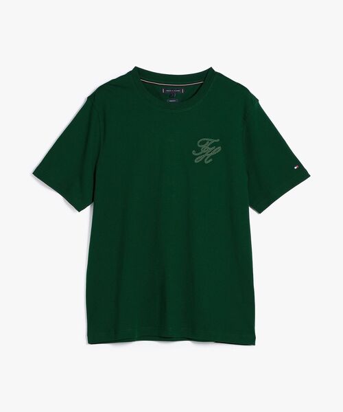 TOMMY HILFIGER（トミーヒルフィガー）の「インターロッククルーネックTシャツ（Tシャツ/カットソー・メンズ・グリーン/ホワイト/マルチ・SMALL/MEDIUM/LARGE/X-LARGE）」の13枚目の写真