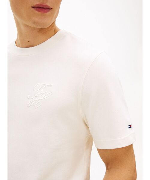 TOMMY HILFIGER（トミーヒルフィガー）の「インターロッククルーネックTシャツ（Tシャツ/カットソー・メンズ・グリーン/ホワイト/マルチ・SMALL/MEDIUM/LARGE/X-LARGE）」の15枚目の写真