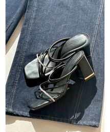 MERCURYDUO | 2WAYラメストラップサンダル(サンダル)