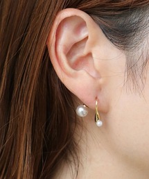 ISS イズ:フックパールキャッチピアス