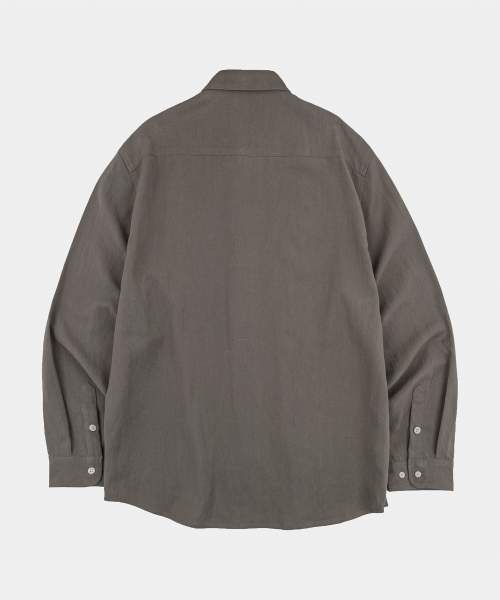 LETTERCOMO（レテルコモ）の「エッセンシャルテンセルシャツチャコール（シャツ/ブラウス・レディース・その他・MEDIUM/LARGE）」の3枚目の写真