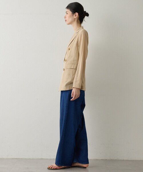 Drawing Numbers(ドローイング ナンバーズ)の「【Drawing Numbers】コットンオーガンジーダブルジャケット(テーラードジャケット・レディース・ブラック/ベージュ・38)」の14枚目の写真