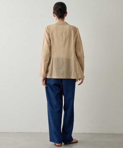 Drawing Numbers(ドローイング ナンバーズ)の「【Drawing Numbers】コットンオーガンジーダブルジャケット(テーラードジャケット・レディース・ブラック/ベージュ・38)」の15枚目の写真