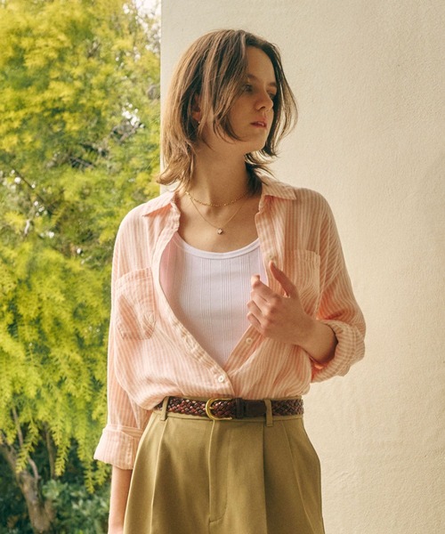 BAYFLOW（ベイフロー）の「[インナーのストラップが見えにくい仕様]コンフォートタンクトップ（タンクトップ・レディース・ブラック/ブラウン/レッド/オフホワイト・SMALL/MEDIUM）」の10枚目の写真