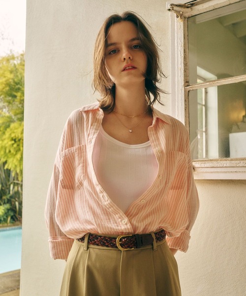 BAYFLOW（ベイフロー）の「[インナーのストラップが見えにくい仕様]コンフォートタンクトップ（タンクトップ・レディース・ブラック/ブラウン/レッド/オフホワイト・SMALL/MEDIUM）」の11枚目の写真