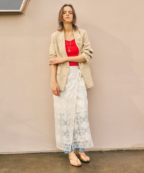 BAYFLOW（ベイフロー）の「[インナーのストラップが見えにくい仕様]コンフォートタンクトップ（タンクトップ・レディース・ブラック/ブラウン/レッド/オフホワイト・SMALL/MEDIUM）」の12枚目の写真