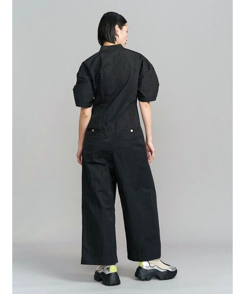 UN3D.（アンスリード）の「TRIANGLE TUCK STITCH AIO / トライアングルタックステッチオールインワン（つなぎ/オールインワン・レディース・グレー/ブラック・38/36）」の16枚目の写真