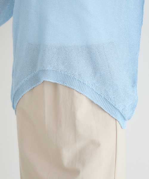 KATHARINE ROSS（キャサリンロス）の「【KATHARINE ROSS】【MADE IN JAPAN】【吸水速乾/通気性】和紙ハーフスリーブニット（ニット/セーター・レディース・イエロー/ライトブルー/オフホワイト・FREE）」の20枚目の写真
