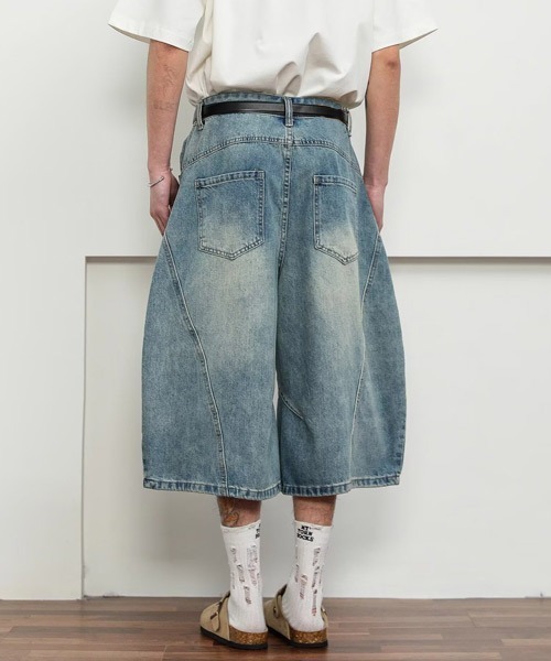 Ressaca(レサーカ)の「カーブシルエットハーフデニムパンツ(デニムパンツ・メンズ・ブルー/インディゴブルー・XL/L/M)」の3枚目の写真