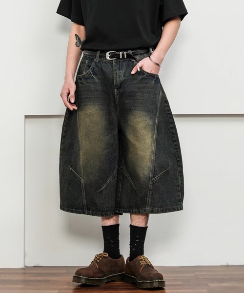 Ressaca(レサーカ)の「カーブシルエットハーフデニムパンツ(デニムパンツ・メンズ・ブルー/インディゴブルー・XL/L/M)」の9枚目の写真
