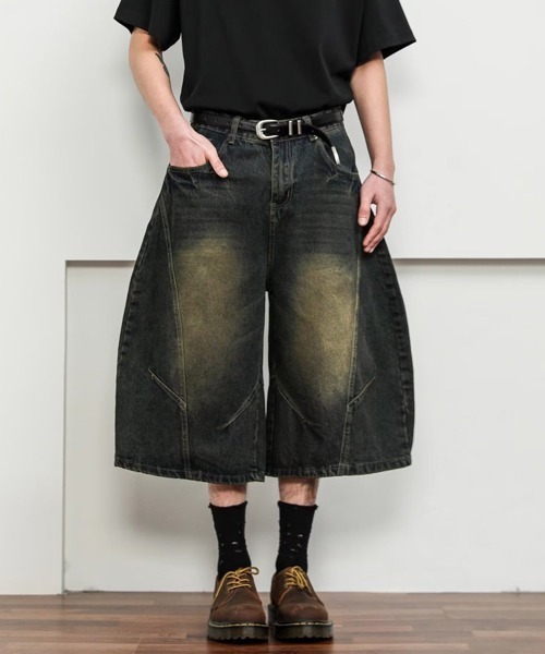 Ressaca(レサーカ)の「カーブシルエットハーフデニムパンツ(デニムパンツ・メンズ・ブルー/インディゴブルー・XL/L/M)」の10枚目の写真