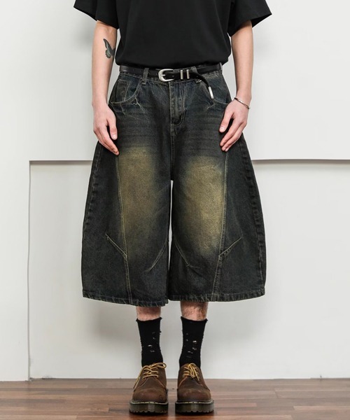 Ressaca(レサーカ)の「カーブシルエットハーフデニムパンツ(デニムパンツ・メンズ・ブルー/インディゴブルー・XL/L/M)」の11枚目の写真