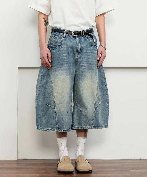 Ressaca(レサーカ)の「カーブシルエットハーフデニムパンツ(デニムパンツ・メンズ・ブルー/インディゴブルー・XL/L/M)」の8枚目の写真