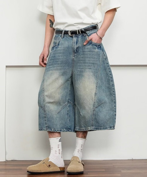 Ressaca(レサーカ)の「カーブシルエットハーフデニムパンツ(デニムパンツ・メンズ・ブルー/インディゴブルー・XL/L/M)」の6枚目の写真
