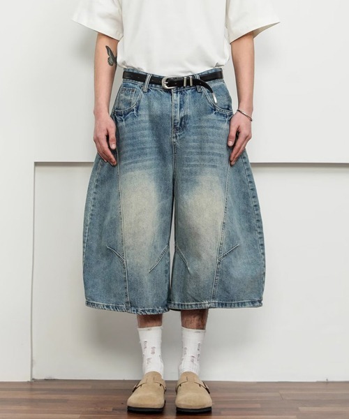 Ressaca(レサーカ)の「カーブシルエットハーフデニムパンツ(デニムパンツ・メンズ・ブルー/インディゴブルー・XL/L/M)」の7枚目の写真