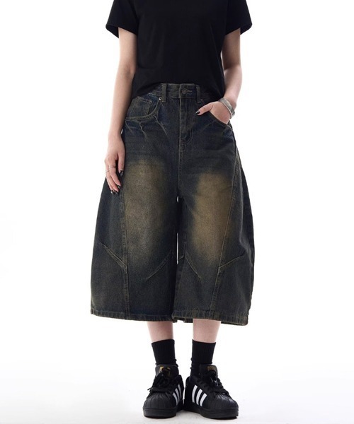 Ressaca(レサーカ)の「カーブシルエットハーフデニムパンツ(デニムパンツ・メンズ・ブルー/インディゴブルー・XL/L/M)」の15枚目の写真