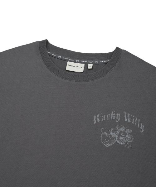 Wacky WiLLy(ワッキーウィリー)の「ウィメンズグラフィックロングスリーブチャコール(Tシャツ/カットソー・レディース・その他・F)」の3枚目の写真