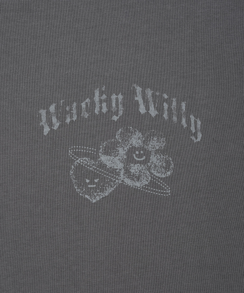 Wacky WiLLy(ワッキーウィリー)の「ウィメンズグラフィックロングスリーブチャコール(Tシャツ/カットソー・レディース・その他・F)」の2枚目の写真