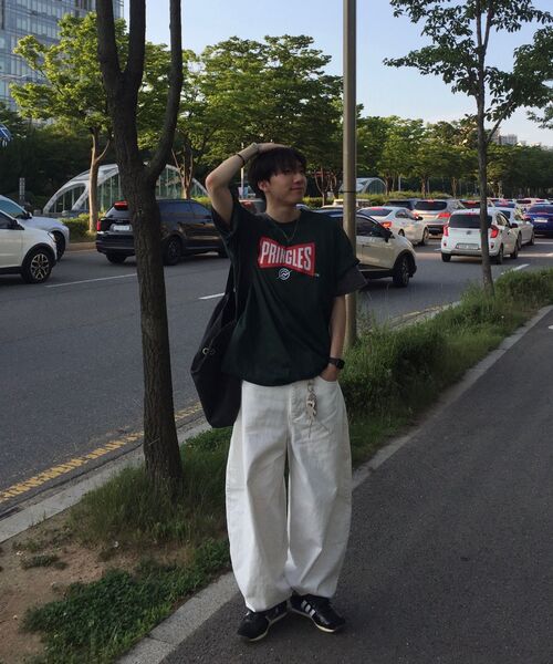 KALAPATTHAR（カラパタール）の「[PRINGLES x KALAPATTHAR] Bowtie T-Shirt - Green（Tシャツ/カットソー・メンズ・その他・MEDIUM/LARGE/X-LARGE）」の7枚目の写真