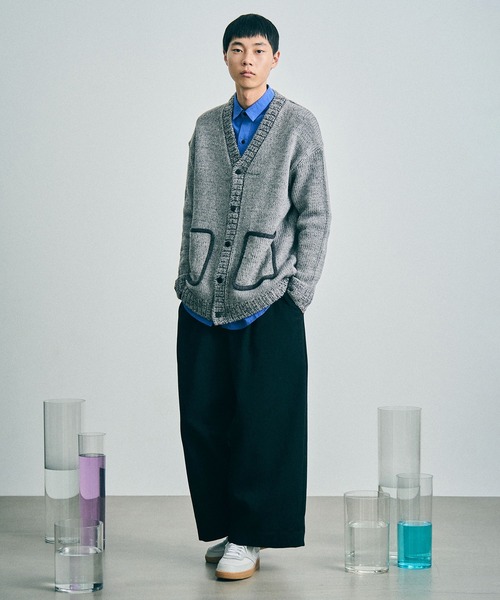 sneeuw（スニュウ）の「ポットホルダーカーディガン（カーディガン/ボレロ・レディース・アイボリー/グレー・3/1）」の5枚目の写真