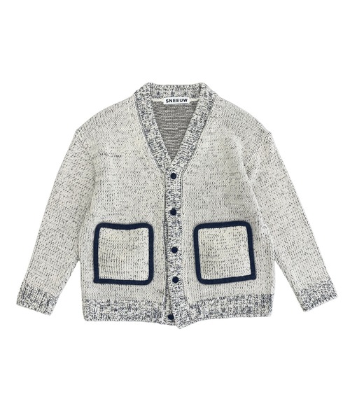sneeuw（スニュウ）の「ポットホルダーカーディガン（カーディガン/ボレロ・レディース・アイボリー/グレー・3/1）」の6枚目の写真