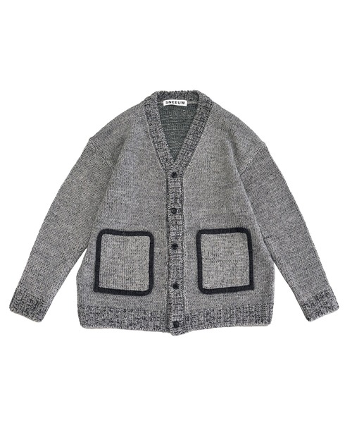sneeuw（スニュウ）の「ポットホルダーカーディガン（カーディガン/ボレロ・レディース・アイボリー/グレー・3/1）」の8枚目の写真